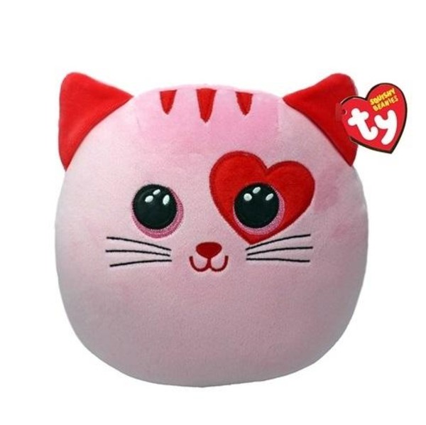 Maskotka Squishy Beanies Różowy kot Flirt