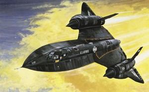 SR-71 Blackbird with Drone Skala 1:72