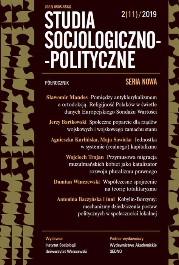 Studia Socjologiczno-Polityczne 2(11) 2019 - pdf