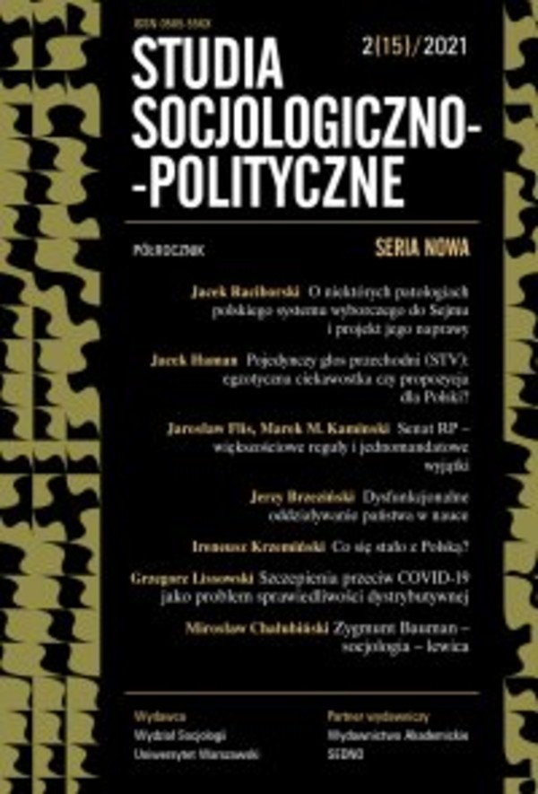 Studia Socjologiczno-Polityczne 2(15) 2021 - pdf
