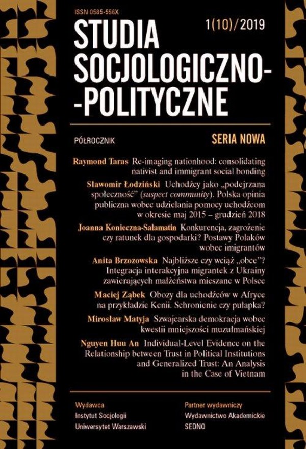 Studia Socjologiczno-Polityczne 1(10)2019 - pdf