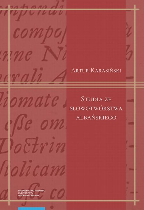 Studia ze słowotwórstwa albańskiego - pdf
