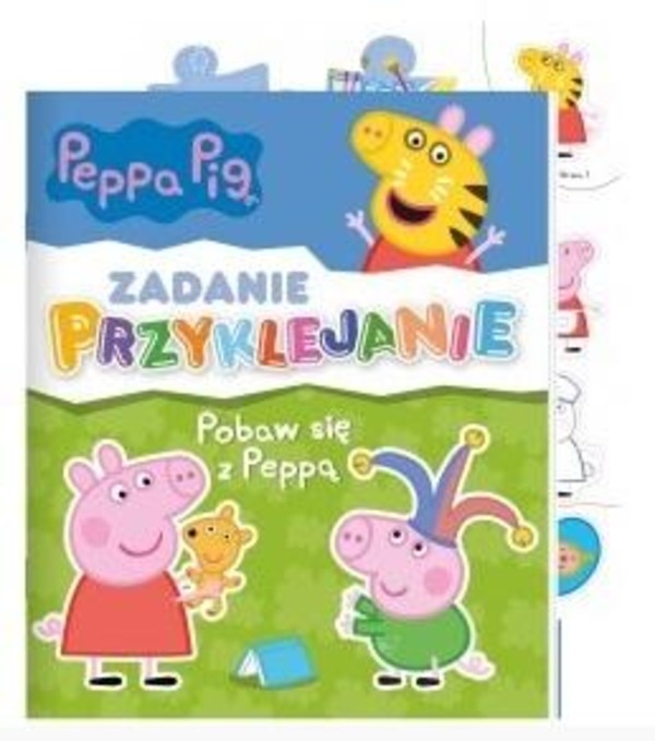 Świnka Peppa Zadanie przyklejanie Pobaw się z Peppą