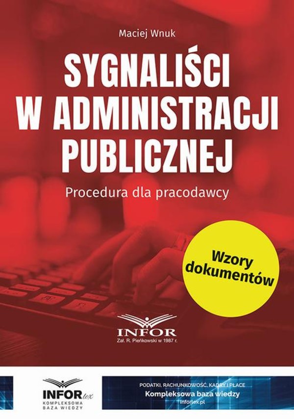 Sygnaliści w administracji publicznej. Procedura dla pracodawcy - pdf