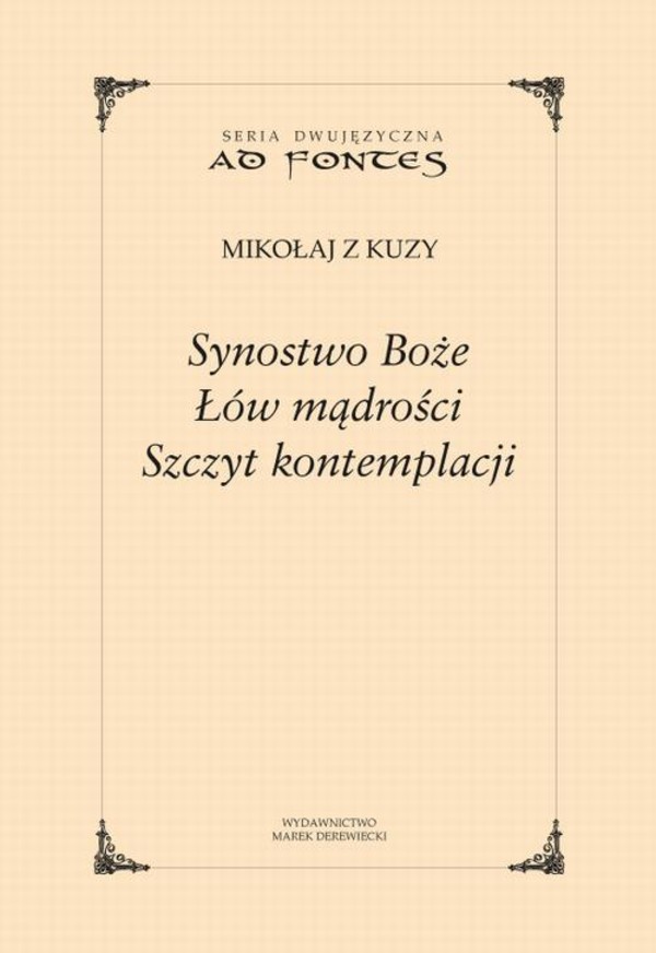 Synostwo Boże, Łów mądrości, Szczyt kontemplacji - pdf