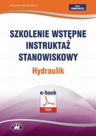 Szkolenie wstępne Instruktaż stanowiskowy Hydraulik - pdf