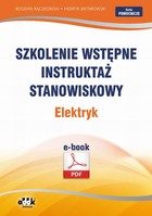 Szkolenie wstępne Instruktaż stanowiskowy Elektryk - pdf