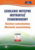 Szkolenie wstępne Instruktaż stanowiskowy Blacharz samochodowy. Mechanik samochodowy - pdf