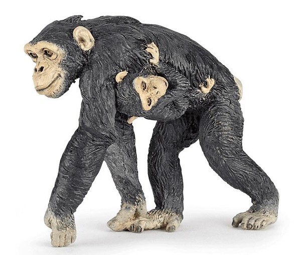 Figurka Szympansica z młodym