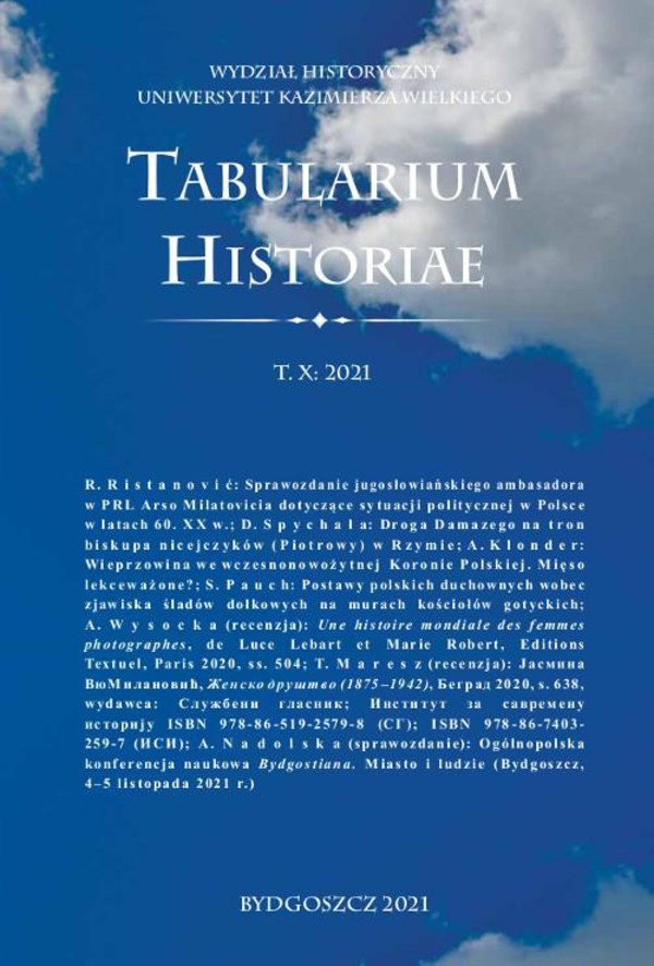 Tabularium Historiae T. X: 2021 - pdf