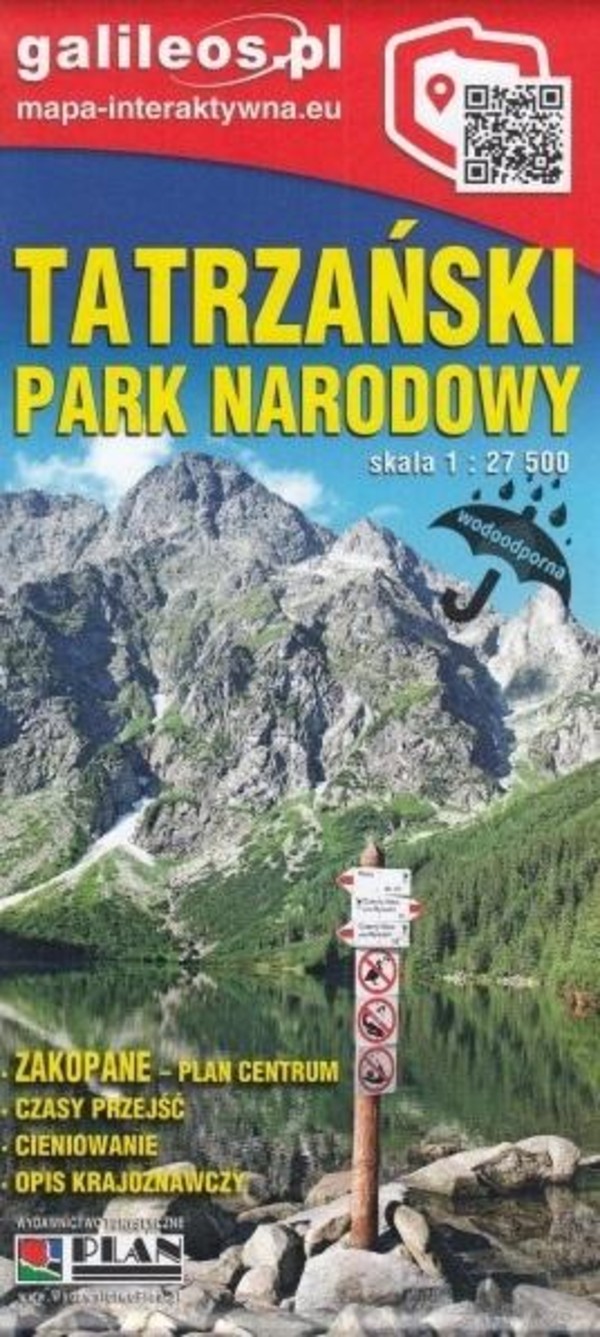 Tatrzański Park Narodowy 1:27 500