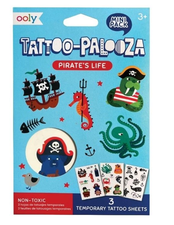Tatuaże zmywalne Tattoo Palooza Piraci