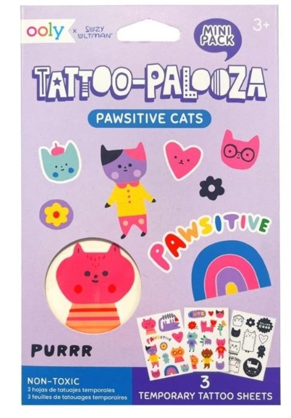 Tatuaże zmywalne Tattoo Palooza Koty