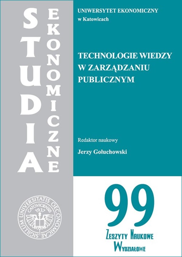 Technologie wiedzy w zarządzaniu publicznym. SE 99 - pdf