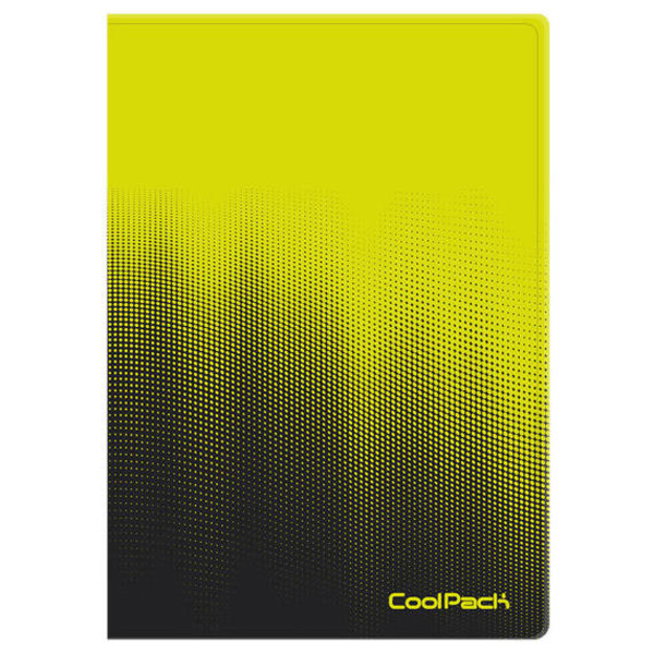 Teczka clear book a4 coolpack gradient 20 koszulek lemon