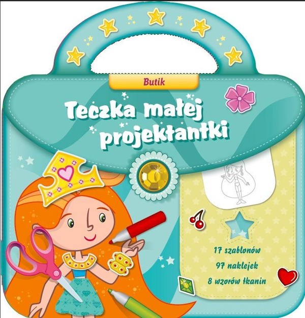 Butik Teczka małej projektantki turkus 2