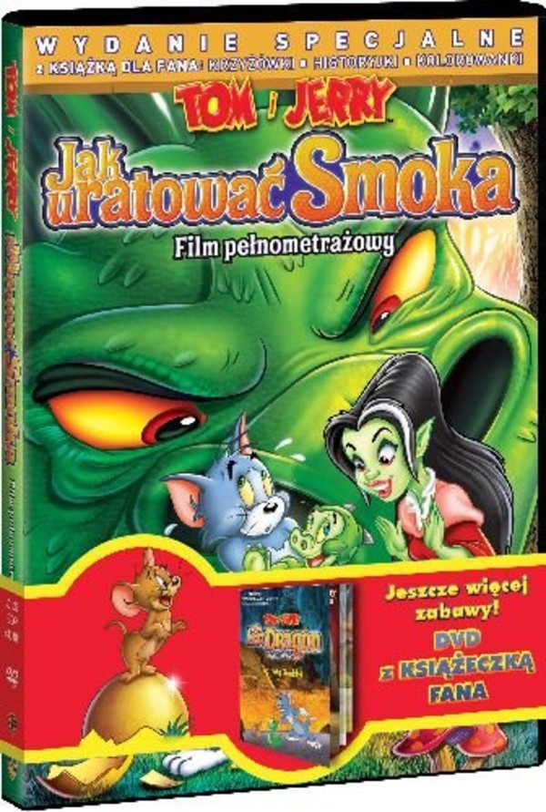 Tom i Jerry: Jak uratować smoka + książeczka fana