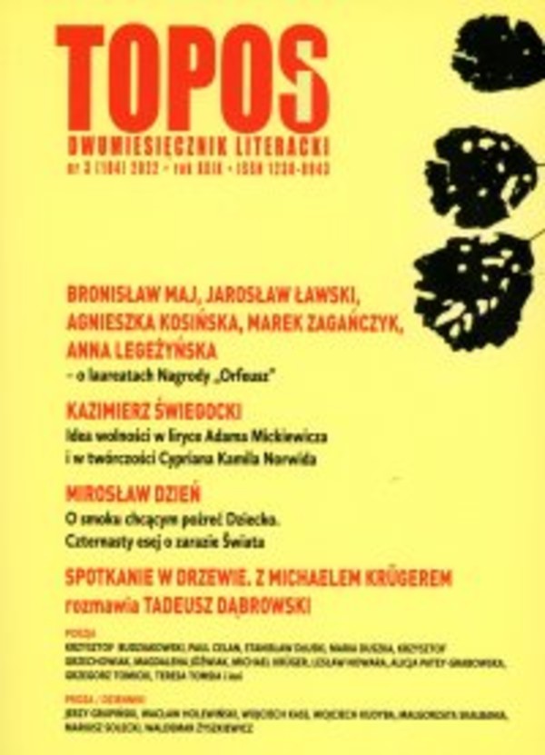 Topos dwumiesięcznik literacki 3/2022 - mobi, epub