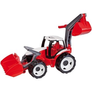 Traktor z łyżką koparki czerwony 107 cm