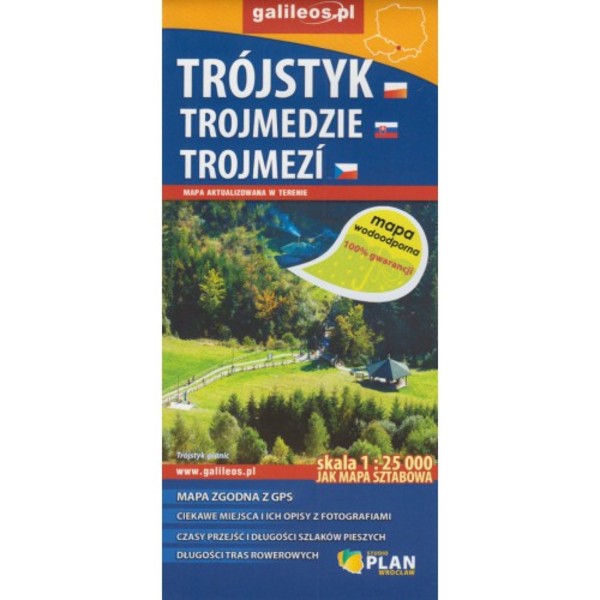 Trójstyk Mapa Turystyczna Skala: 1:25 000