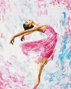Malowanie po numerach Tańcząca balerina