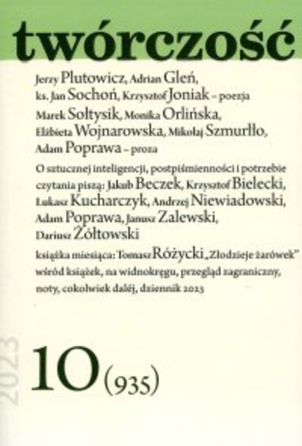 Twórczość 10/23 - mobi, epub