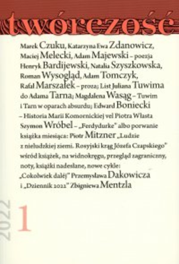 Twórczość 1/22 - mobi, epub