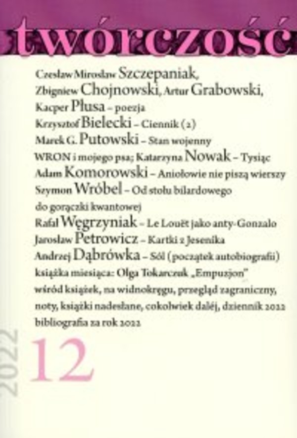 Twórczość 12/22 - mobi, epub