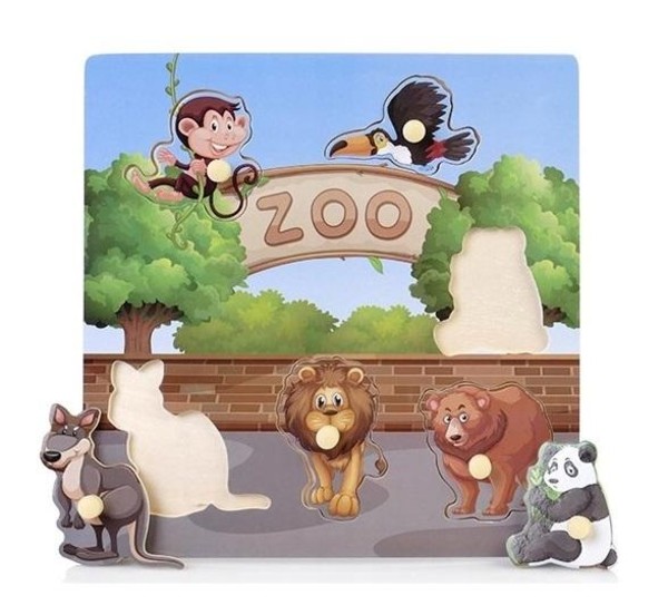 Układanka drewniana Zoo