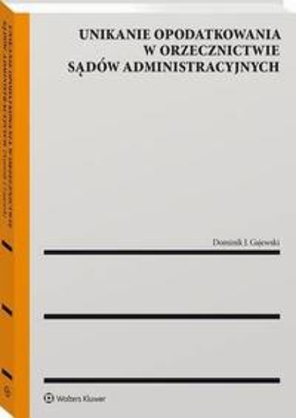 Unikanie opodatkowania w orzecznictwie sądów administracyjnych - pdf