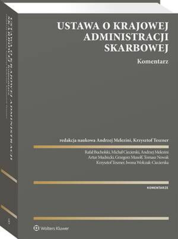 Ustawa o Krajowej Administracji Skarbowej. Komentarz - pdf