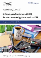 Ustawa o rachunkowości 2017. Prowadzenie ksiąg - stanowisko KSR - pdf