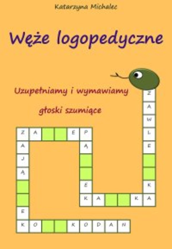 Uzupełniamy i wymawiamy głoski szumiące Węże logopedyczne - pdf