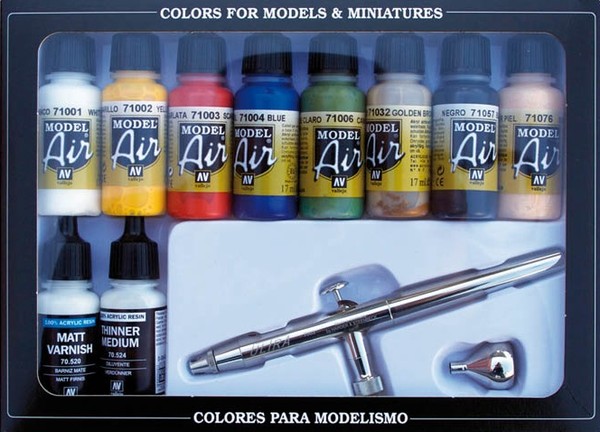 Model Air - Airbrush + Basic Colors 10x17 ml