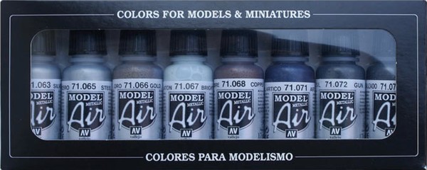 Model Air - Metallic Colors 8x17 ml
