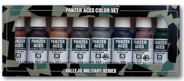 Panzer Aces - Rust, Tracks, Rubber 8 x 17 ml