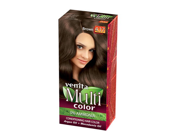 Multicolor 4.17 Brown Pielęgnacyjna farba do włosów