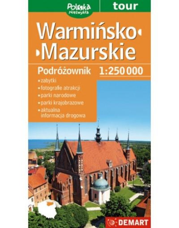 Warmińsko-mazurskie Podróżownik 1:250 000 Turystyczna mapa samochodowa
