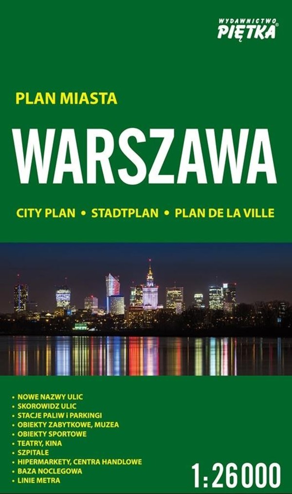 Warszawa Plan miasta Skala: 1:26 000