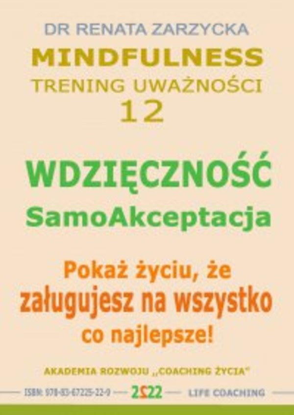 Wdzięczność - Samoakceptacja - Audiobook mp3 Pokaż życiu, że zasługujesz na wszystko co najlepsze