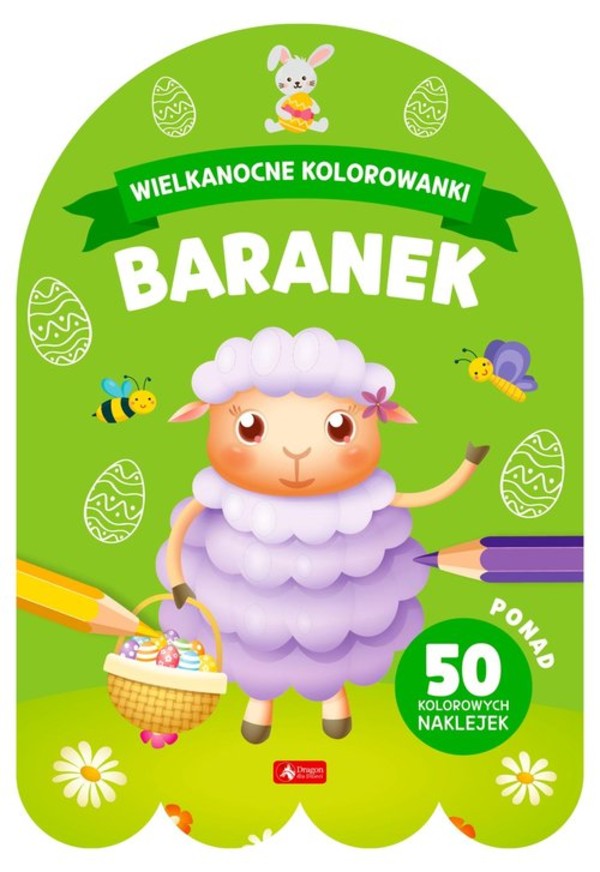 Wielkanocne kolorowanki Baranek