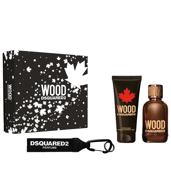 Wood Pour Homme Woda toaletowa+ żel pod prysznic+ breloczek