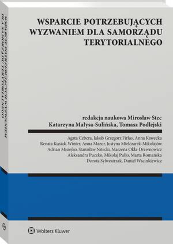 Wsparcie potrzebujących wyzwaniem dla samorządu terytorialnego - pdf