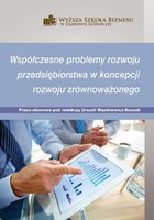 Okładka:Współczesne problemy rozwoju przedsiębiorstwa w koncepcji rozwoju zrównoważonego 