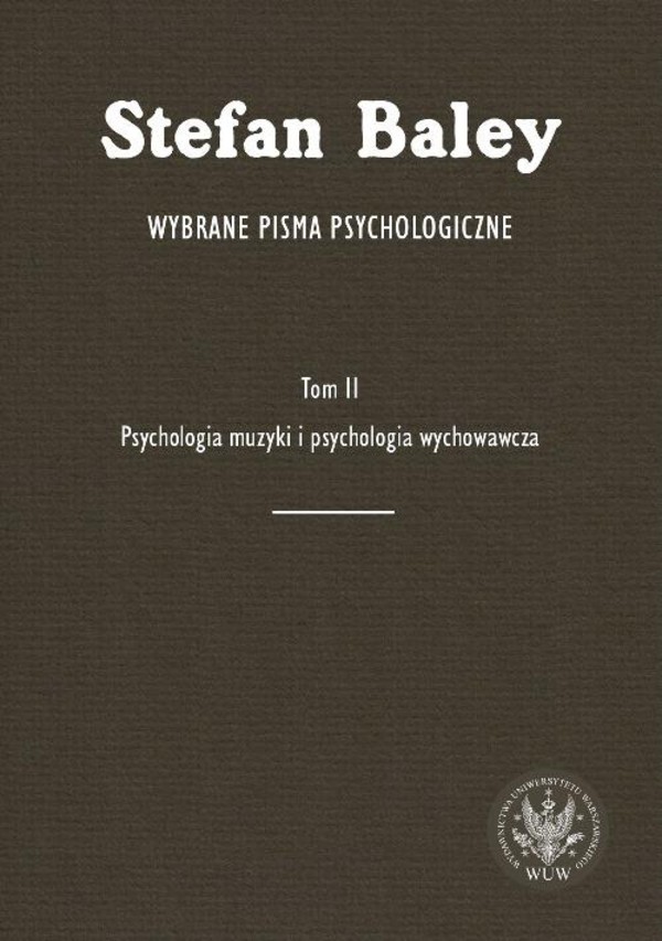 Wybrane pisma psychologiczne. Tom 2 - pdf