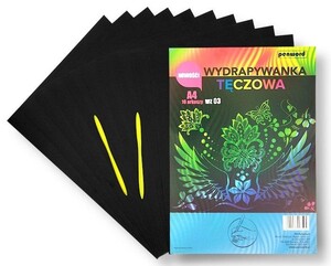 Wydrapywanka tęczowa A4 multicolor WZ-03