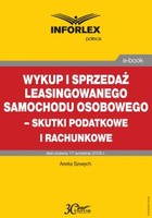 Wykup i sprzedaż leasingowanego samochodu osobowego - skutki podatkowe i rachunkowe - pdf