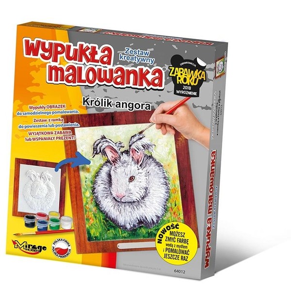 Wypukła malowanka Futrzak Królik angora