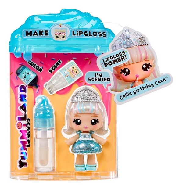 Yummiland Lipgloss Doll - Callie Birthday Cake