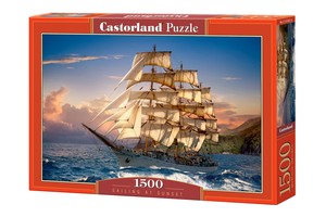 Puzzle Zachód słońca na żaglach 1500 elementów